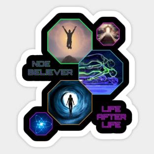 NDE NEAR DEATH EXPERIENCE BELIEVER Sticker